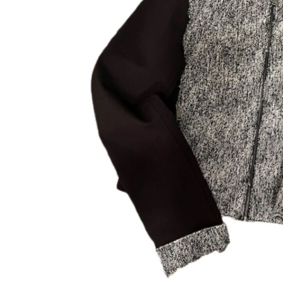 Elie Tahari Tweed Moto Jacket - Picture 3 of 6